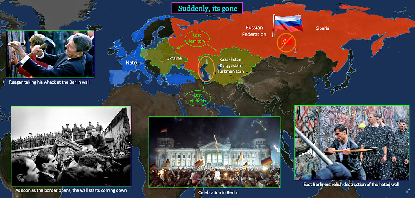 USSR collapse, 1990s map